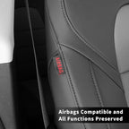coverdream Custom Seat Covers for 2023-2026 Honda CR-V,Premium Faux Leather Car Seat Cover Set,Full Set Waterproof SUV Seat Protector,Armrest Covers Included(Black/Gray) - Image 3