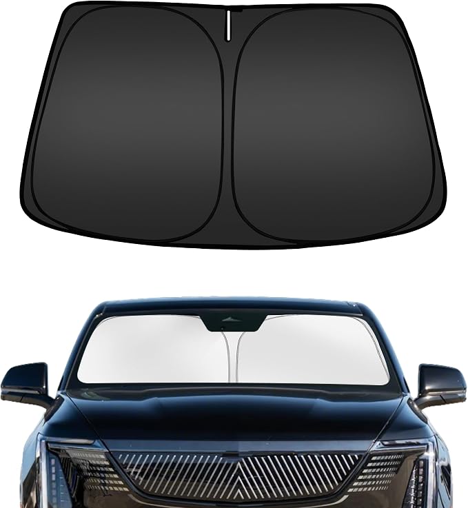 ARISMOTOR Windshield Sun Shade for Cadillac Escalade IQ IQL 2025-2026 2027 | Custom Fit, Foldable Front Window Sunshade Sun Visor Protector, Block UV Rays, Keep Car Cooler by ARISMOTOR
