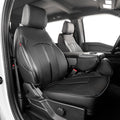 F150 Seat Covers 2015-2020 SuperCrew Full Set Custom Fit | Fits 2015-2020 Ford F150 SuperCrew & 2017-2022 F250/F350/F450 CrewCab Lariat,King Ranch,Platinum,Limited Faux Leather by Custaura
