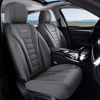 Coverado Car Seat Covers, Front Covers for Cars, Car Seat Cover Front Seats, Automotive Seat Cover, Waterproof, Leather Car Seat Cushion, Universal Interior Covers Seat Protectors for Most Cars by COVERADOAUTO