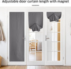 NICETOWN Blackout Roller Shades No Tools No Drill Cordless Door Blinds | Thermal Insulated UV Protection Privacy Window Shades for Bedroom, 36 W x 72 L, 1 Panel, Grey - Image 3