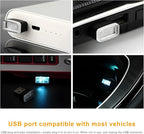Sun Walker 4 PCS USB LED Car Interior Atmosphere Lamp, Plug-in USB Interface Trunk Ambient Light LED Decoration, Mini Portable Interior Night Lighting Kit for Most Vehicles (White) - Image 5