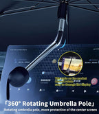 Custom-Fit for Dodge Windshield Sun Shade Umbrella, UV Block Car Front Window with 360°Rotation Bendable Handle, Designed for Dodge Accessories (for Dodge Caravan) - Image 3