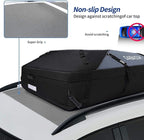 MIDABAO 20 Cubic Waterproof Duty Car Roof Top Carrier-Car Cargo Roof Top Bag, Waterproof & Coated Zippers includes Anti Slip Mat with or without Racks (20 Cubic Feet) - Image 4