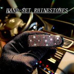 Set of 2 Bling Rhinestone Car Sun Visor Glasses Holders with Anti-Scratch Sponge,Car Decoration for Women Girls,Ticket Card Clip Visor Organizer,Universal Rhinestone Auto Accessories (Pink) - Image 5