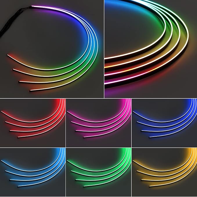 Dreamcolor Acrylic Interior Car LED Strip Light - 14-inch, Fits Dreamcolor Controller Kit - Image 3
