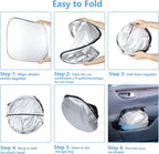 Windshield Sun Shade Car Sunshade Accessories Fit 2021-2026 Ford F-150 F150 | HUOHUIGO Front Truck Window Shade Cover Sun Visor Heat Shield Fit Ford Lariat, King Ranch, Platinum, XL XLT Limited Raptor - Image 4
