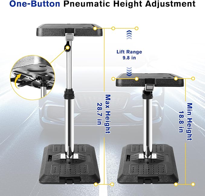 Car Seat Tray Table, Adjustable Car Desk for Laptop & Tablet | Multi-Function Travel Tray for Front Passenger/Rear/Driver Seat, Eating & Work Tray, Essentials Accessories for Long Trips - Image 2