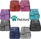 PetAmi Dog Travel Backpack 27L Airline Approved Pet Supplies Bag, Gray | Cat Traveling Suitcase Organizer for Weekend Road Trip Camping; 2 Food Containers, 2 Collapsible Bowls & Poop Bag Dispenser - Image 7