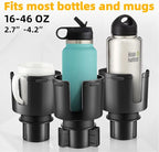 TYKOR Car Cup Holder Expander with Adjustable Base, Fits Bottles 16-46 OZ | Cup Holder Extender Adapter for Car, Fits YETI 24/36/46oz, Stanley 14-40oz, Large Water Bottles in 2.7"-4.2" (16-46 OZ) - Image 3