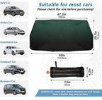 Dark Green Black Car Sun Shade Windshield Car Umbrella Foldable Uv Ray Reflector Front Window Sun Shade Visor Shield Cover - Image 2