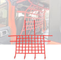 Rear Seat Dog Barrier Net Divider for Jeep Wrangler JK JL JT 2007-2025 | Fits Jeep Wrangler JK JL & Gladiator JT 2/4 Door, Red, Thickened Polyester Pet & Child Safety Barrier, No-Tool Install by Timilge