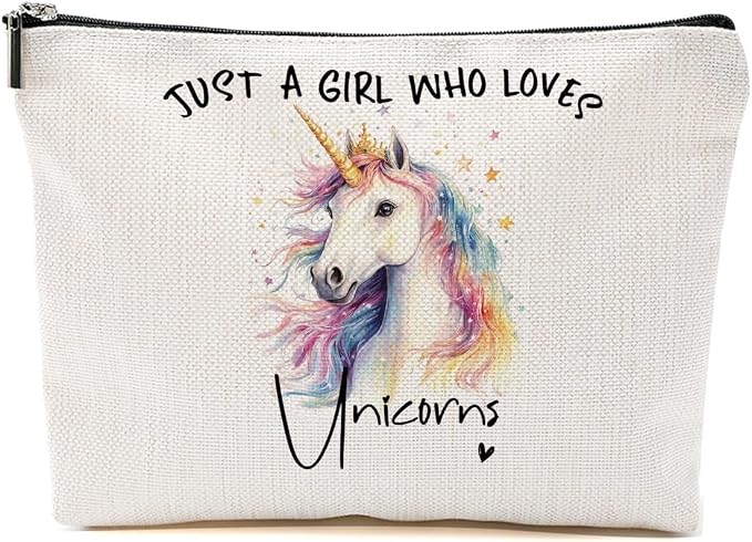 Unicorn Gifts Makeup Bag, Unicorn Gift Cosmetic Bag Travel Organizer Bags | Unicorns Lovers Makeup Pouch, Christmas Birthday Animal Lovers Gifts for Women Girls Friends Daughter by Unknown