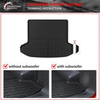 Floor Mats Set for 2023 2024 2025 2026 Kia Sportage Gas | Not for Hybrid & PHEV, Trunk Mat Cargo Mat Cargo Liner TPE All Weather Back Seat Cover Protector 2025 Sportage Accessories - Image 6
