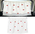 Car Side Window Sun Shade Privacy Curtain for Baby, 25.2"x18.1" Cute Blackout UV Protection Car Window Shades with Suction Cup for Back Seat, Auto Camping Windows Screen Shades (Ten Cherry) by Unknown