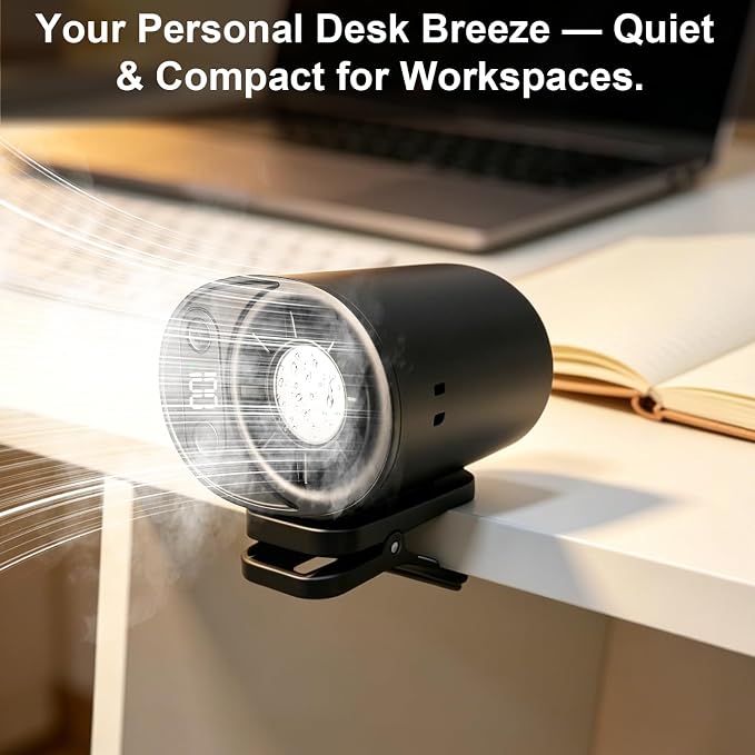 Car Clip on Air Conditioner Fan Portable Mini Personal Fan for Vehicle Umbrella Office Beach Shirt Camping Waist - Image 5