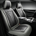for GMC Terrain 2010-2025 2026 Car Seat Covers, Full Set, Gray | Luxury Full Coverage Leather Seat Protectors, Waterproof Breathable, Non-Slip, Easy to Install, Airbag Compatible, All-Season by Unknown