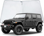 CLIM ART Windshield Sun Shade for Jeep Wrangler 2018-2026, Custom-Fit Foldable Car Sunshade, Vehicle Sun Protector, Front Auto Windshield Cover, Car Accessories - WS1001 by CLIMART