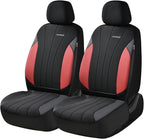 Coverado Seat Covers 2-Pack, Waterproof Car Seat Covers, PU Leather & Breathable Mesh Seat Protectors, 2 Seats Automotive Seat Covers, Universal Fit for SUVs, Trucks, Sedans - Image 5