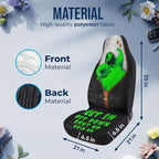 GENANY Nightmare Sack Car Seat Covers Set of 2, Breathable Front Seat Covers for Truck Sedan SUV, Horror Car Accessories, Horror Gift for Women Men - Image 4
