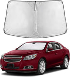 EcoNour Windshield Sunshade Compatible for Chevrolet Malibu 2013 2014 2015, Sun Visor for Front Windshield & Window Sun Shade Cover, UV Heat Blocker & Protector, Car Accessories by EcoNour