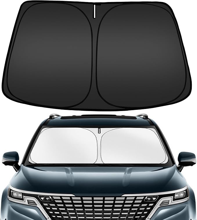 ARISMOTOR Windshield Sun Shade for Kia Carnival 2022-2025 2026 | Custom Fit, Foldable, Front Window Sunshade Sun Visor Protector, Block UV Rays, Keep Car Cooler by ARISMOTOR