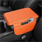 Stacool Upgraded Car Center Console Cover,Microfiber Leather Car Armrest Cover Cushion with 2 Storage Bags,Universal Car Armrest Storage Box (Orange) by Unknown