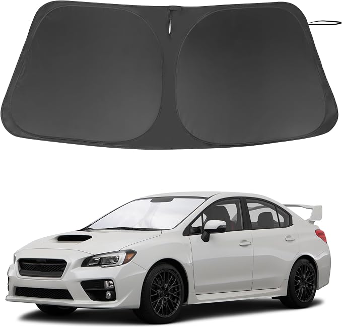 Windshield Sun Shade for 2008-2015 Subaru Impreza WRX/WRX STI | Full covered for windshield, Foldable & Durable, Block UV Rays, Reduce Heat, Easy to install, Keep Car Cooler by LHFLIVE