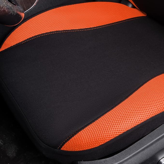 Flying Banner Butterfly car seat Covers ful Set Fashion Universal Lady Woman Female Rear Bench Split Colorized (Full Set, Orange) - Image 6