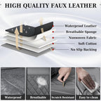 Coverado Car Seat Covers, Front Seat Cover, 2 Pack Luxury Faux Leather Seat Covers for Cars, Waterproof Car Seat Protector, Gray Car Seat Cover, Universal Car Seat Protectors Fit for Most Cars - Image 5