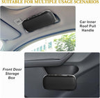Sunglass Holder for Car Visor, Car Sunglass Holder Case (Beige) | Push-button visor sunglass holder，Full Wrap Dustproof Sunglass Case with Anti-Scratch Lining, Suitable for Trucks, Sedans - Image 3