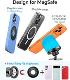 for iPhone Magsafe car Mount【20 Strong Magnets】Magnetic Phone Holder for Car Dashboard【360° Rotation】Hands Free Car Phone Holder Mount Dash Fit iPhone 15 14 13 12 Pro Max Plus MagSafe Car Accessories - Image 7