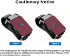 1 Pack Car Sunglass Holder Fits for BMW X3 X5 X7 X1 iX X6 X2 X4 | for BMW 4 3 5 7 2 8 Series Z4 XM, Car Visor Glasses Holder Durable Sunglass Holder Clip Car Interior Accessories (Red) - Image 7