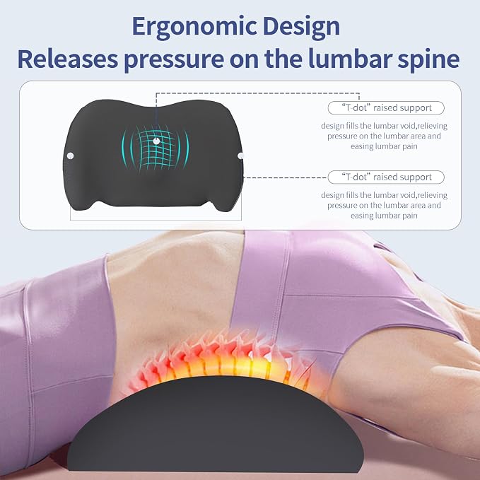 Cooling Lumbar Support Pillow for Office Chair,Memory Foam Car Back Cushion | Cool-Touch Lumbar Pillow Lower Back with Adjustable Straps, Ergonomic Chair Back Pillow for Office, Car, Gaming Chairs - Image 7