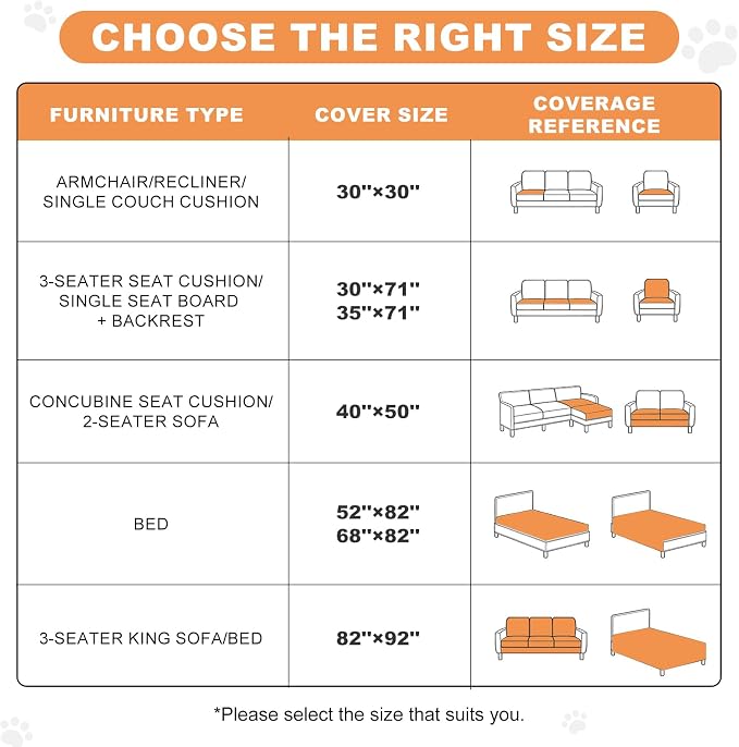 100% Waterproof Dog Bed Cover Pet Blanket, Gray+Gray (30"x30") | ,7-Layer Reversible Couch Covers for Dogs Met for Sofa Furniture Car Camping - Image 5