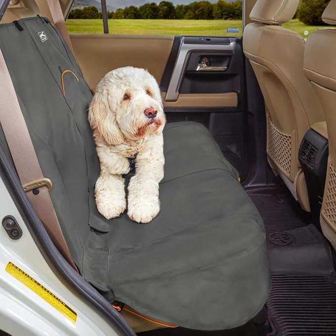 Kurgo Wander Bench Seat Cover, Dog Car Seat Protector, Waterproof & Stain-Resistant, Secure Fit, Charcoal Grey | Protects Bench Seats from Muddy Paws & Pet Hair, Waterproof, Stain Resistant, Secure Fit, For Cars & SUVs - Image 5