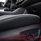 Full Set Car Seat Covers for Honda Odyssey 2005-2010,8-Seater,Faux Leather | for EX,EX-L,Touring,2nd Row 40/20/40 Split Seat,Waterproof Seat Protector,Fit Like A Glove(Black/Gray) - Image 2