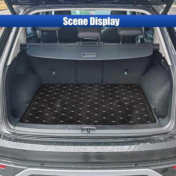 Car Trunk Cargo Liner, 38"×29" Scratch-Resistant Car Floor Mat, Washable Auto Trunk Protective Mat, Fashionable Vehicle Interior Decoration Accessories for SUVs, Trucks (Style3) - Image 5