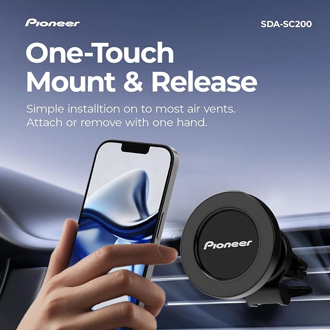 Pioneer MagSafe Car Phone Holder Mount | Magnetic Air Vent Mount - Image 3