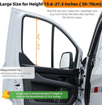 Magnetic Car Side Window Sunshade for Camper Vans Passenger Vans Front Window Shade for Driving Large Size Fit Benze Sprinter, Promaster Cargo Van, Ford Transit - Image 5