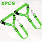 BWOGUE 2 Pack Dog Seat Belt for Car, Green Headrest Restraint Safety Strap | 18-30 in Adjustable, Headrest Loop, 2 Pack for Dogs and Cats, Nylon Safety Strap, Use with Dog Harness, Zinc Alloy Snap - Image 2