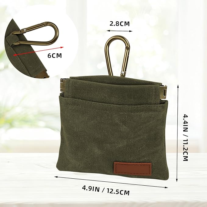 1 Pcs Pocket Pet Training Pouch,Dog Treat Pouch (Olive drab) | For Portable Pet Dog Walking Bag, Travel or Outdoor Use - Image 3