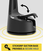 Scosche Qi2 Wireless MagSafe Car Mount Charger, 15W Magnetic Suction Cup Windshield/Dashboard Cell Phone Holder with Vent Clip & Fast USB-C Car Charger Compatible with Apple iPhone 16/15/14/13/12, S25 - Image 5