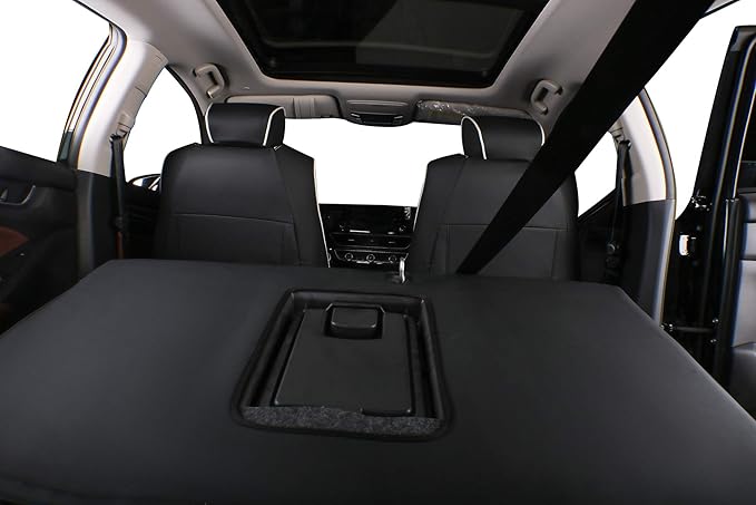 EKR Accord Seat Covers for Honda Accord 2023 2024 2025 2026 EX,SE &2023-2026 (Hybrid) Sport,EX-L,Sport-L,Touring,(Rear Row W/40/60 Split Backrest),Leather Seat Covers for Trucks Full Set(Black/Gray) - Image 6
