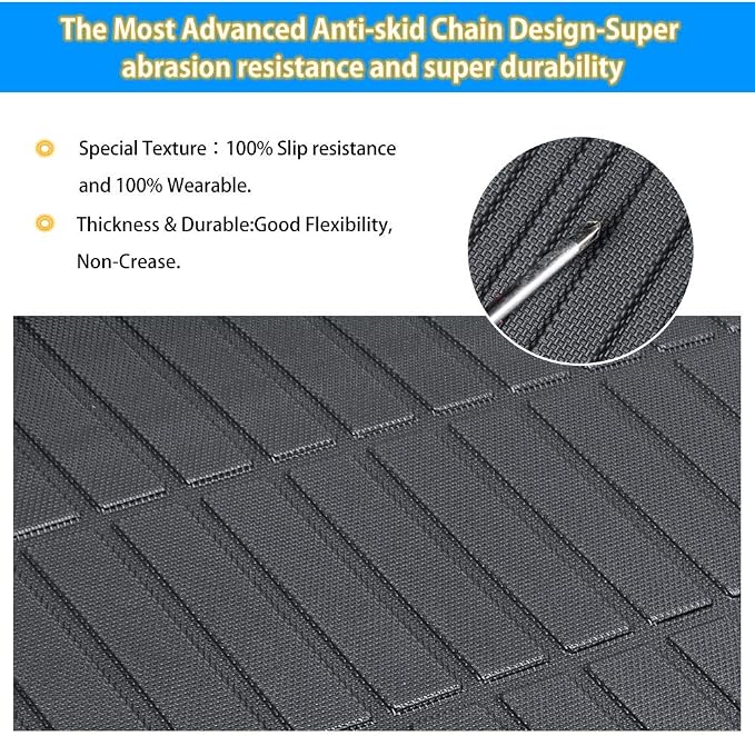 Powerty Trunk Mat for Honda Fit 2015-2020, All Weather TPE Cargo Mat Liner for Fit Rear Trunk - Image 7