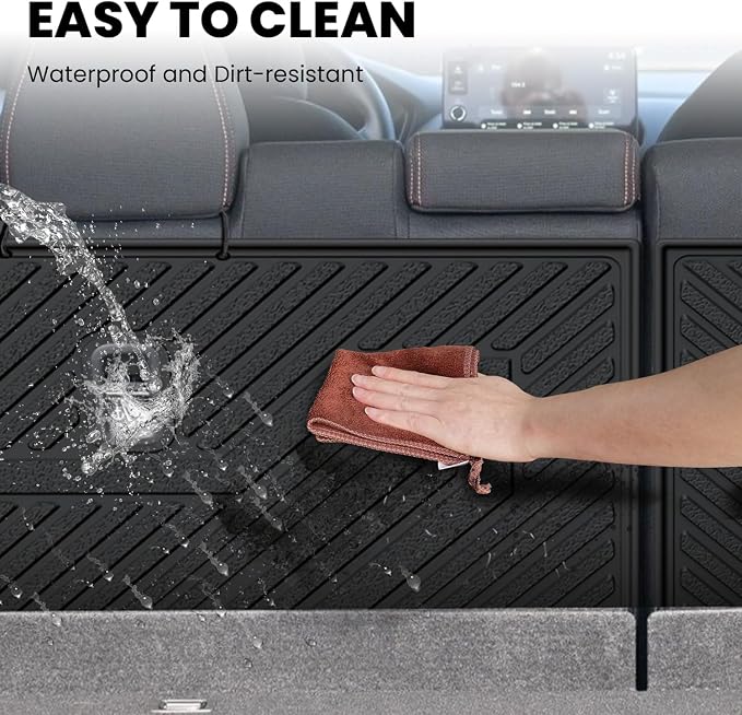 LASFIT Rear Seat Back Protector for Honda HR-V 2023-2027 TPE | Full Surround TPE Mats, Tall Walls, 3D Custom Fit, Non-Slip, Easy Clean, Tool-Free Install, Vehicle-Specific Accessories - Image 5