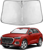EcoNour Windshield Sunshade Compatible for Audi Q3 2019-2024 2025 2026 | Sun Visor for Front Windshield & Window Sun Shade Cover, UV Heat Blocker & Protector, Car Accessories by EcoNour