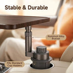 Car Desk for Laptop, Car Table & Car Tray with 360° Rotating Cup Holder, Adjustable Height Car Food Tray, As Car Table Tray or Car Seat Tray, Compatible with Tesla Model 3/Y/S, Ford/Most Vehicles - Image 7