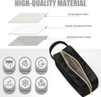 Kacctyen Insulated Makeup Bag for Car Women Cosmetics Bag Heat-resistant Travel Makeup Organizer Waterproof Skincare Case from Melting Freezing Winter Valentines Gift for Women(Medium,Portable,Black) - Image 5