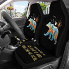 GENANY Camping Car Seat Covers, 2-Piece Front Seat Set | 2-piece polyester front seat cover set, each 35 x 21 x 21 inches, with adjustable straps and hooks - Image 4